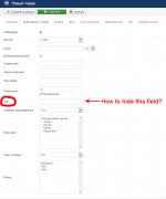 How to hide the URL field in the edit product?