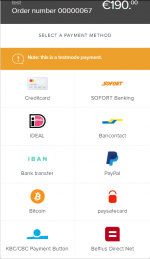 Aw: carte bleue payments