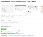 Addons Category / products as catalog