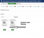 Related products - Product code